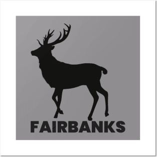 fairbanks moose Posters and Art